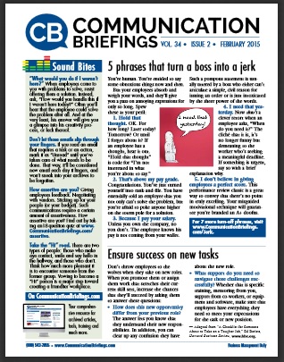 Communication Briefings